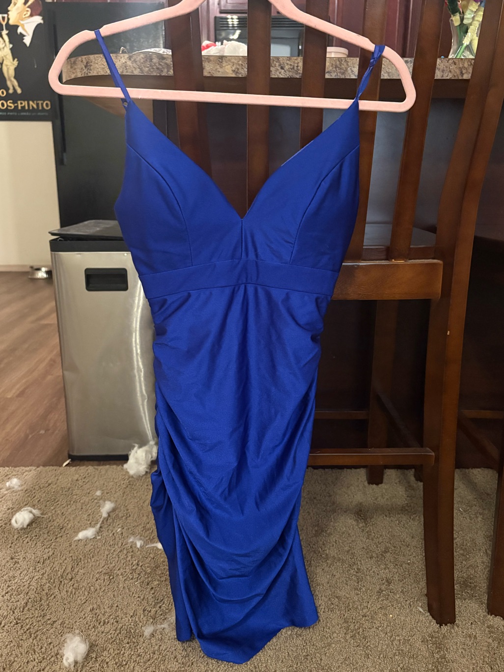 Honey And Rosie Royal Blue Spaghetti-Strap Mini Dress